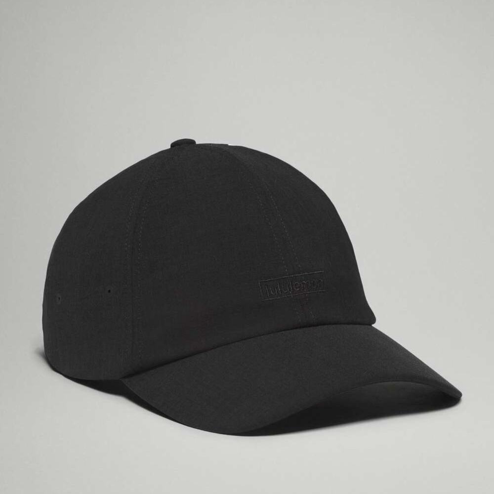 Lululemon Baller Hat Soft Embroidery Black Cap Women's Cap Adjustable Hat